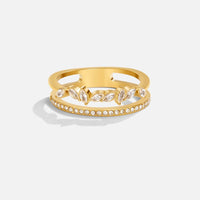 Gold Mia Crystal Ring