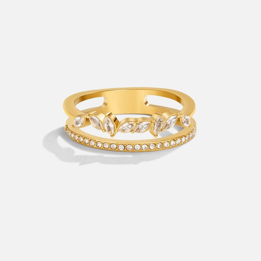 Gold Mia Crystal Ring