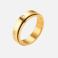 Spinning Crystal Love Ring