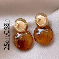 Aurélie Amber Drop Earrings | Gold