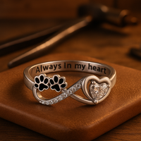 Zirconia Paw Ring