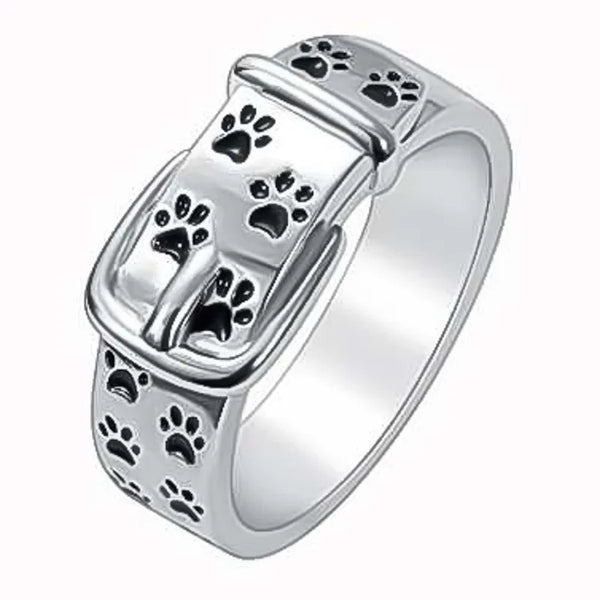 Cute Dog-Inspired Collar Ring