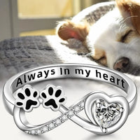Zirconia Paw Ring