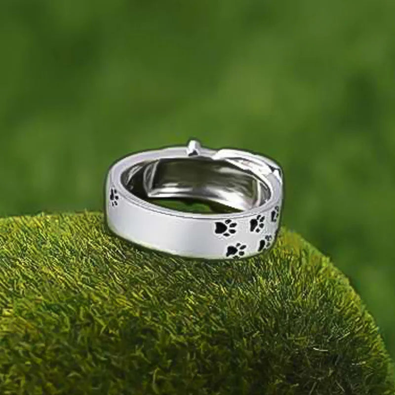Cute Dog-Inspired Collar Ring