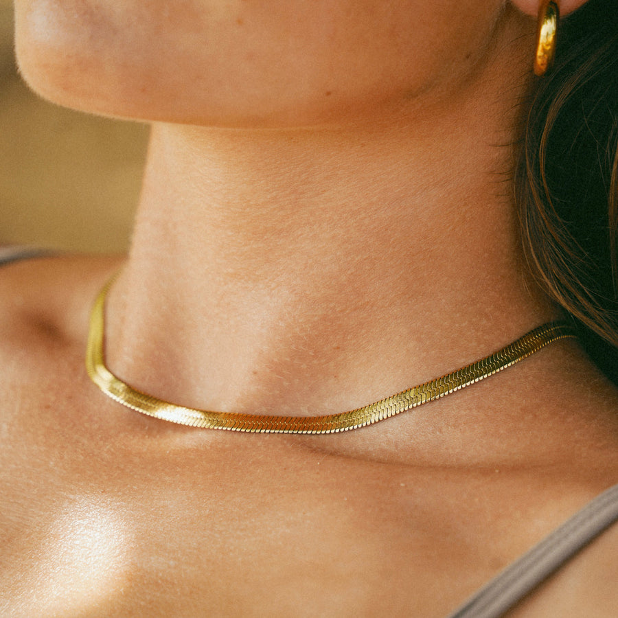 Victoria Herringbone Necklace