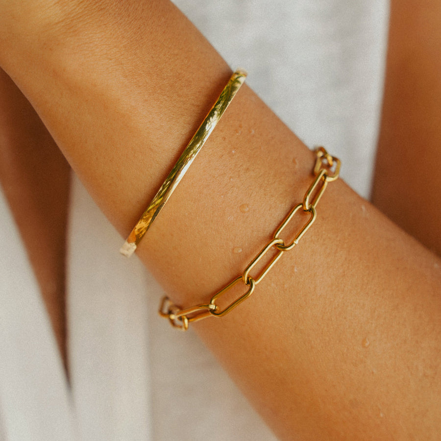 Amalfi Chunky Paperclip Bracelet