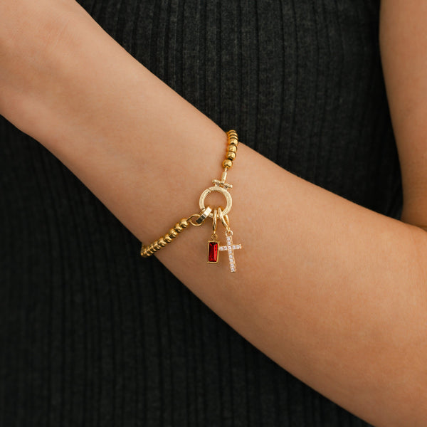 Cross Charm Bracelet