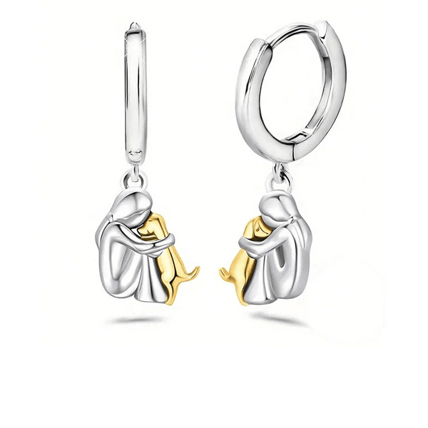 Hug Pendant Necklace + Earrings