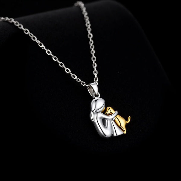 Hug Pendant Necklace + Earrings