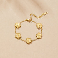 Gold Clover Bracelet