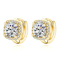 Nadine square earrings | Gold