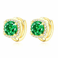 Nadine Emerald Earrings | Gold