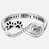 Zirconia Paw Ring