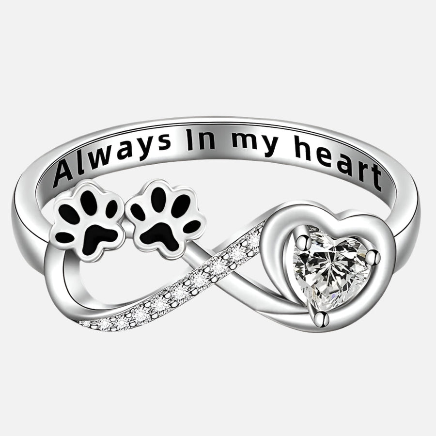 Zirconia Paw Ring