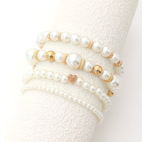 Pearl Stacking Bracelet | Set of 4