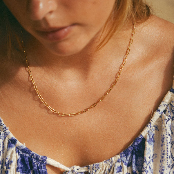 Capri Paperclip Necklace