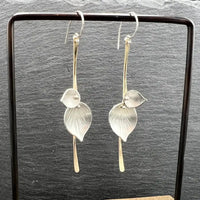 Silver Leaf Vintage Earrings