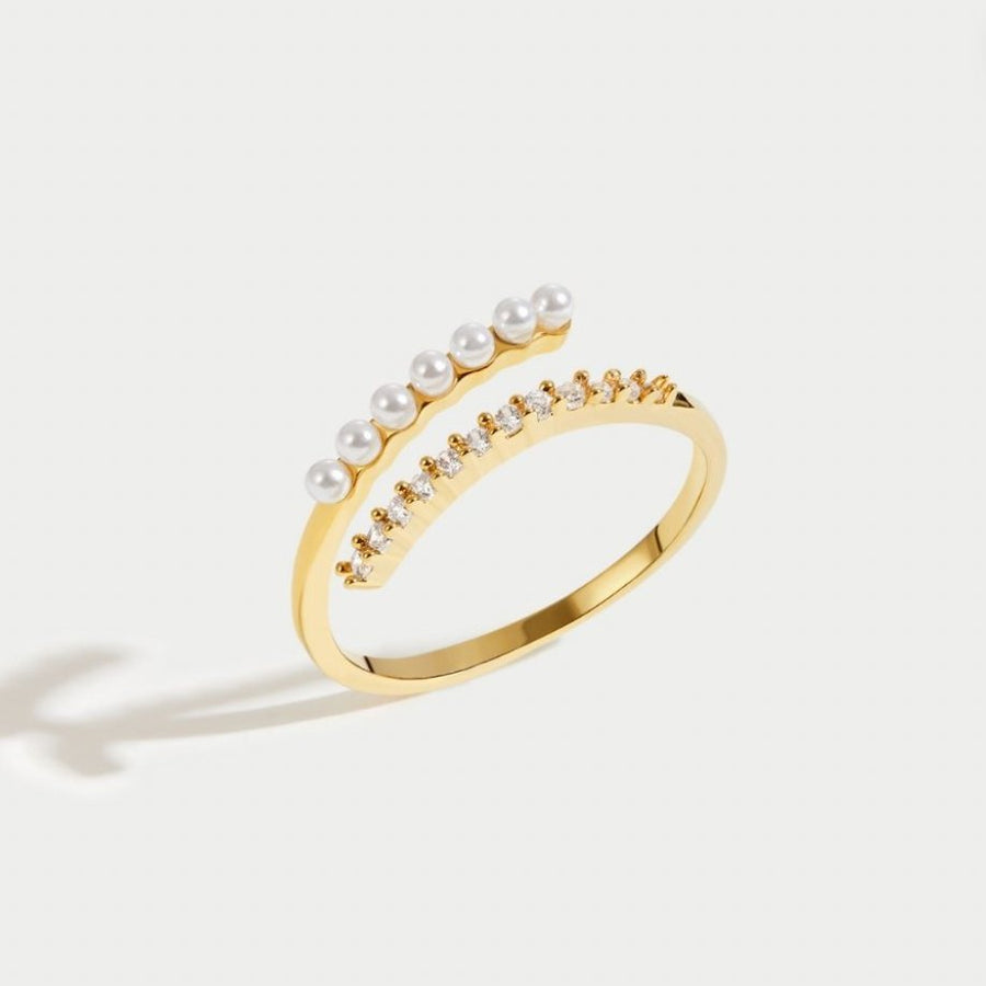 "Wrap Me" Pearl & Crystal Ring